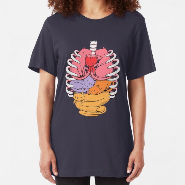 Organs made out of cats Slim Fit T-Shirt