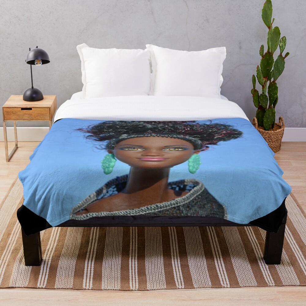 black barbie blanket
