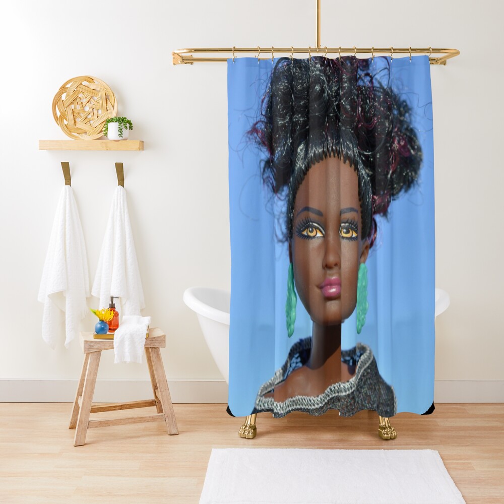 "Barbie African Beautiful Goddess" Shower Curtain for Sale by gehri1tm
