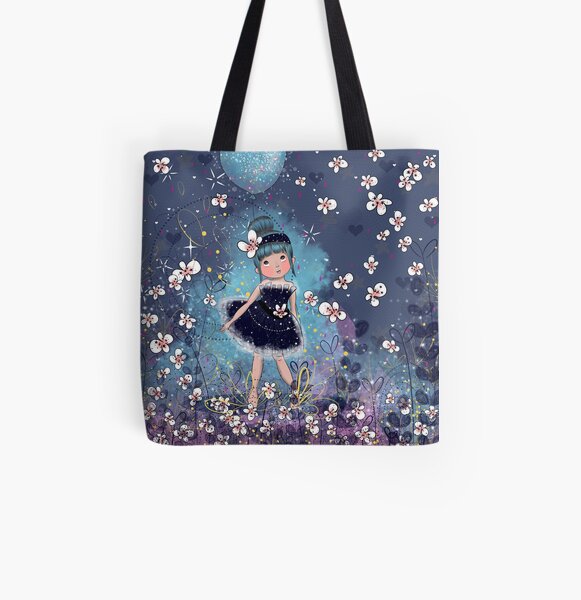 Fille au ballon Tote bag doublé