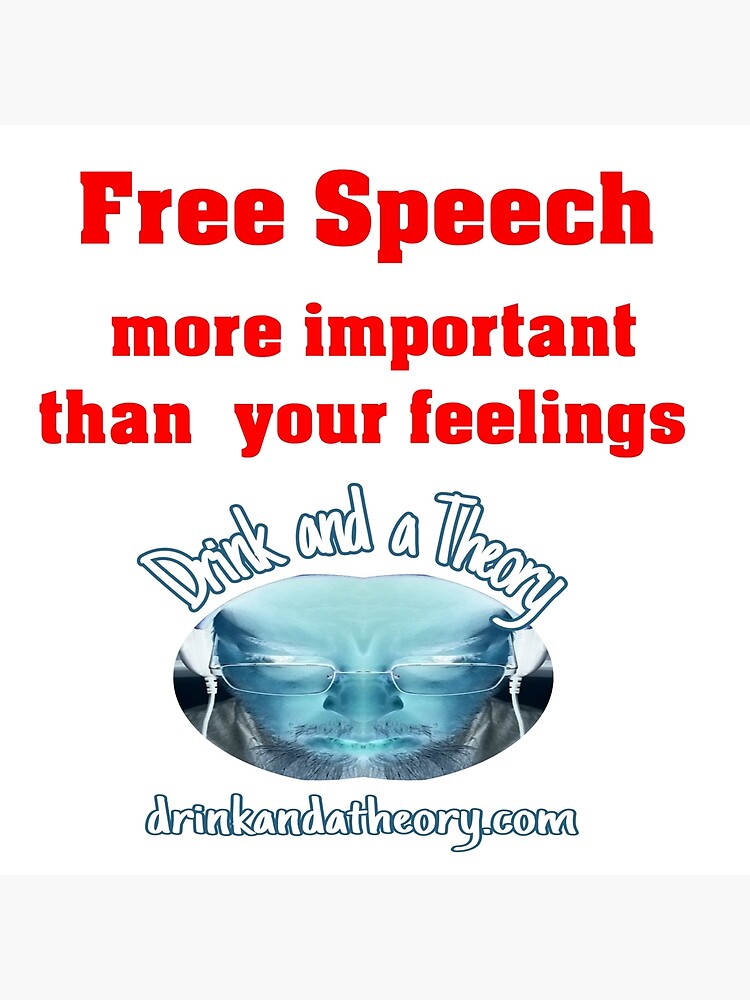 "Free Speech/Logo" Poster by DnTheory | Redbubble