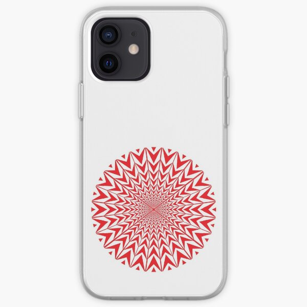 #Movement #Monochrome #Illusion, #Abstract drawing, spiral,helix,scroll,loop,volute,spire,helical,winding,corkscrew iPhone Soft Case