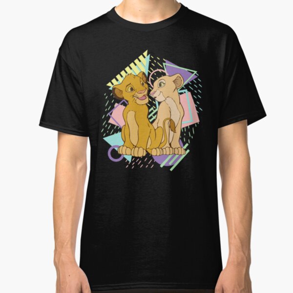 Retro Simba und Nala Classic T-Shirt