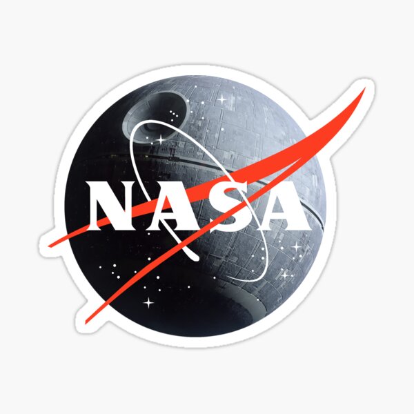 NASA death star Sticker