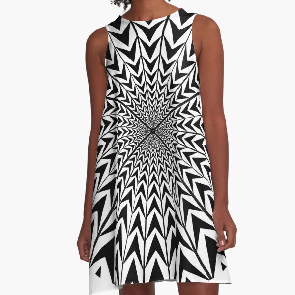 #Trippy #Checkered, #Psychedelic, #Psychodelic, mind-blowing, галлюциногенный, hallucinogenic, psychedelic, hallucinative, psychodelic, mind-bending, delirious, raving, freaky A-Line Dress