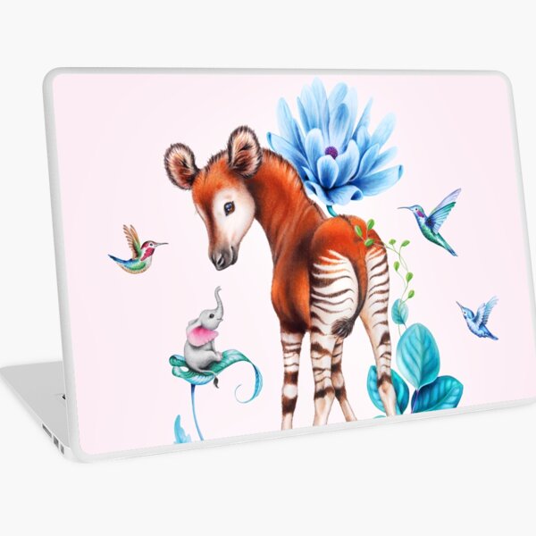 Young okapi by Maria Tiqwah Laptop Skin