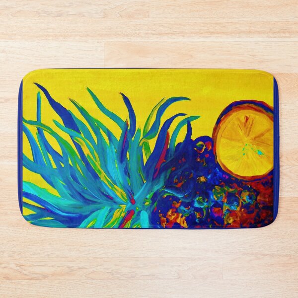 Item preview, Blue Pineapple Abstract Painting designed and sold by EloiseArt.
