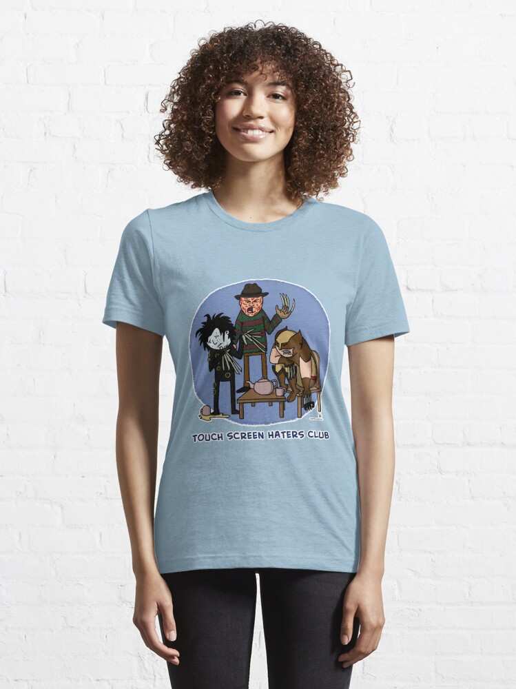 Alternate view of Touch Screen Haters Club Essential T-Shirt