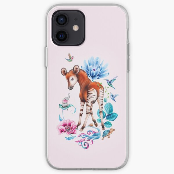 Young okapi by Maria Tiqwah iPhone Soft Case