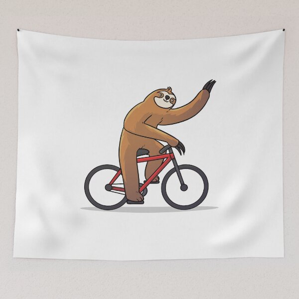 Item preview, Sloth bike cyclist road bike designed and sold by meshhead.