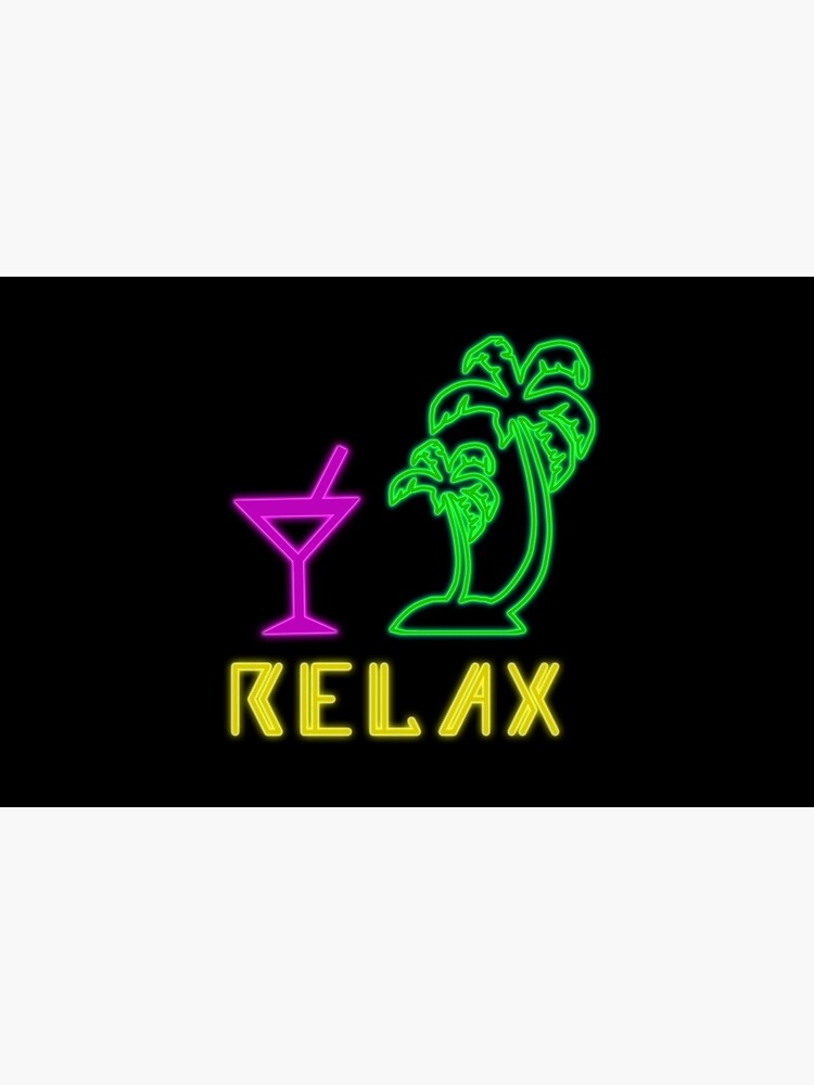 Discover Relax Palms And Cocktail Drink Neon Style Laptop Sleeve