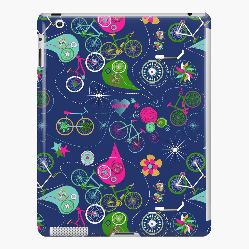 Cycledelic Blue iPad Case & Skin