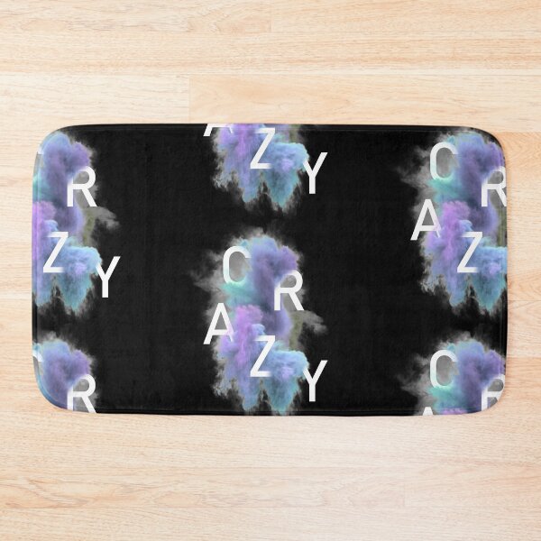 Item preview, C R A Z Y - Smoke & Typography Graphic Design designed and sold by Lumos19 Studio.