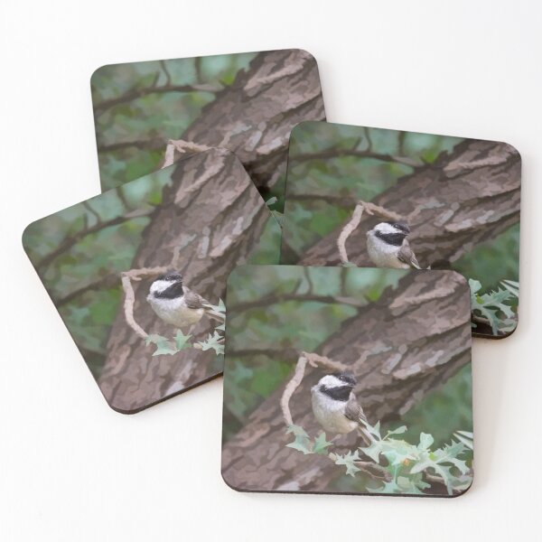 Item preview, Carolina Chickadee On Photo Painted Trees designed and sold by Debra Martz.