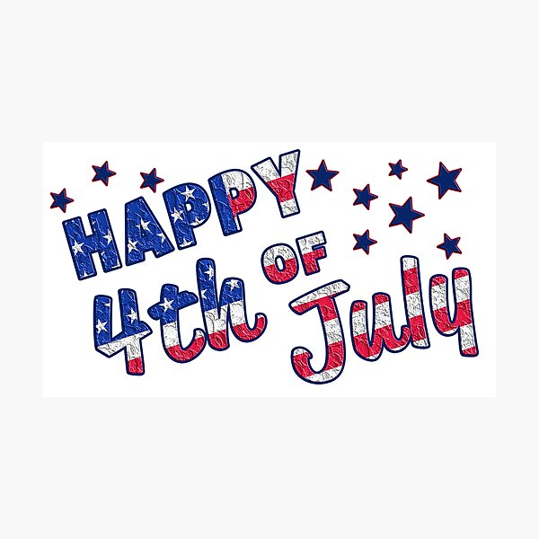 Item preview, Happy Fourth of July Design designed and sold by pro2ozoa.