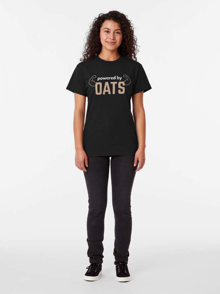 Alternate view of powered by oats Classic T-Shirt