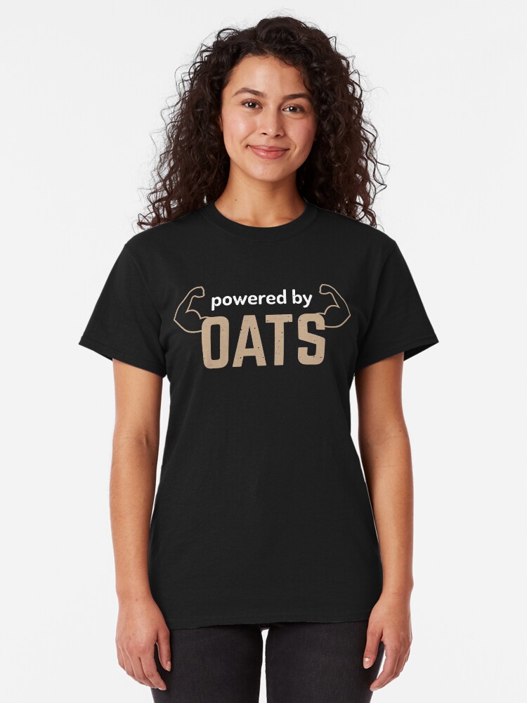 Alternate view of powered by oats Classic T-Shirt