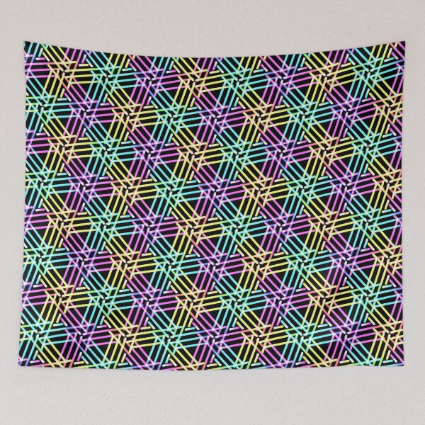 Item preview, Un bonito patrón de neón. ¡Incluso más neón! designed and sold by weavernap.
