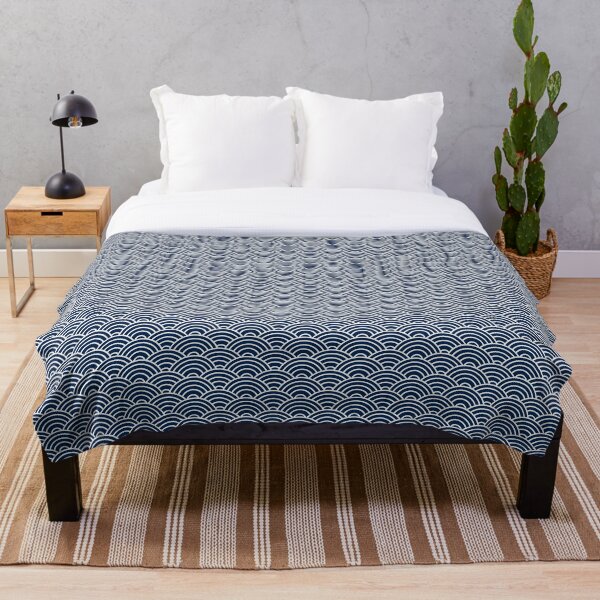 Seigaiha // Japanese Collection Throw Blanket