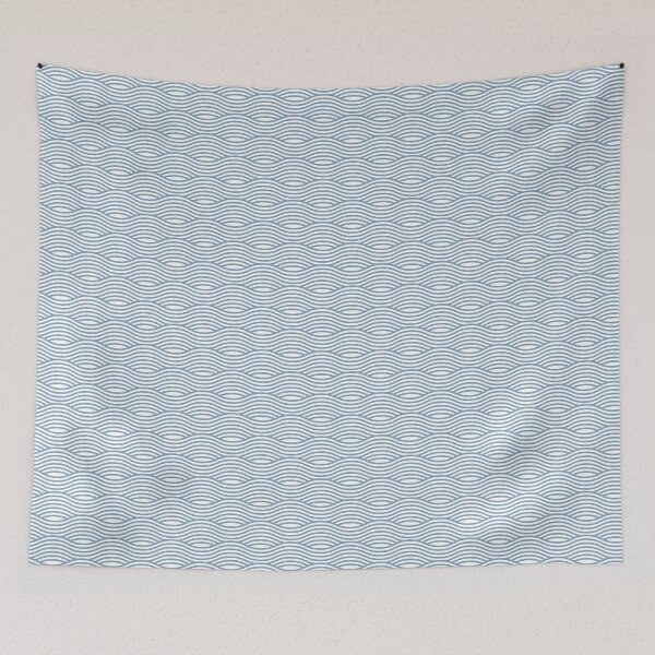 Item preview, Kaiyō in Glacier Blue // Japanese Collection designed and sold by TLTextiles.