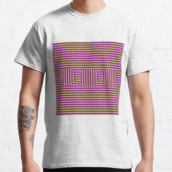  Op art - art movement, short for optical art, is a style of visual art that uses optical illusions Classic T-Shirt