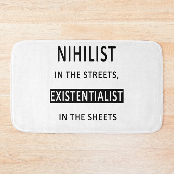 Artikelvorschau, Nihilist in den Straßen EXISTENTIALIST in den Blättern - Philosophie Nerd Gift Ideas entworfen und verkauft von ASClothDesign.