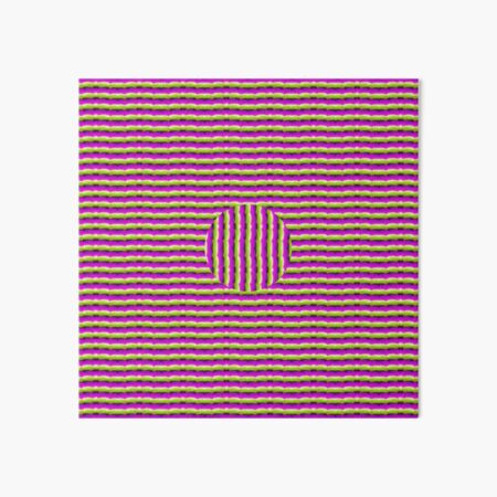 Op art - art movement, short for optical art, is a style of visual art that uses optical illusions Art Board Print