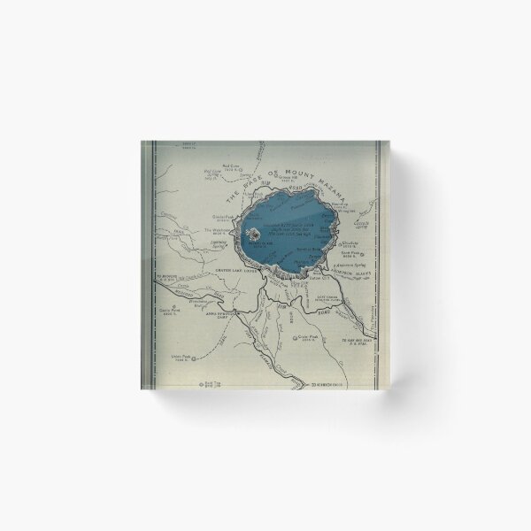 Item preview, Vintage Crater Lake National Park Map (1919) designed and sold by BravuraMedia.