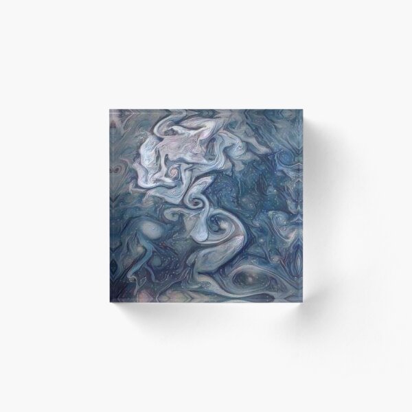 Jupiters Rose - Blue Acrylic Block