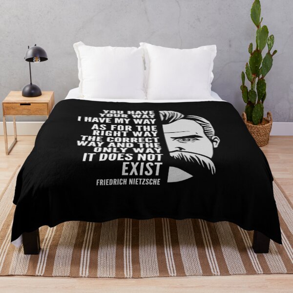 Item preview, Friedrich Nietzsche Inspirational Quote: The Right Way designed and sold by Elvin Dantes.
