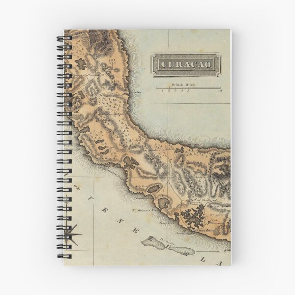 Item preview, Vintage Curacao Map (1823) designed and sold by BravuraMedia.