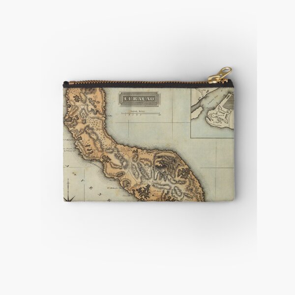 Item preview, Vintage Curacao Map (1823) designed and sold by BravuraMedia.
