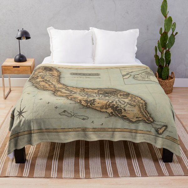 Item preview, Vintage Curacao Map (1823) designed and sold by BravuraMedia.