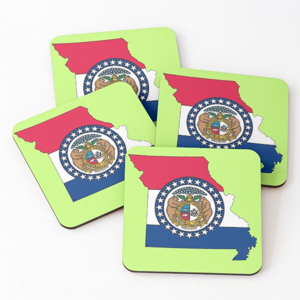 Item preview, Missouri Map with Missouri State Flag designed and sold by Havocgirl.