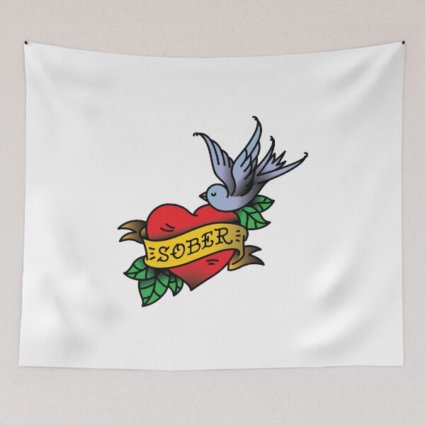 Item preview, Sober Tattoo designed and sold by StubbornlySober.