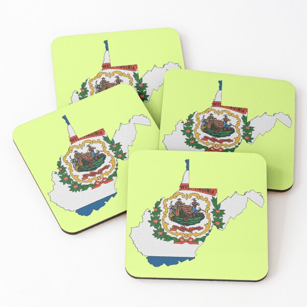 Item preview, West Virginia Map With West Virginia State Flag designed and sold by Havocgirl.
