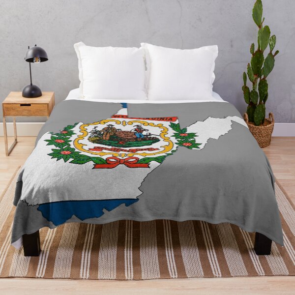 Item preview, West Virginia Map With West Virginia State Flag designed and sold by Havocgirl.