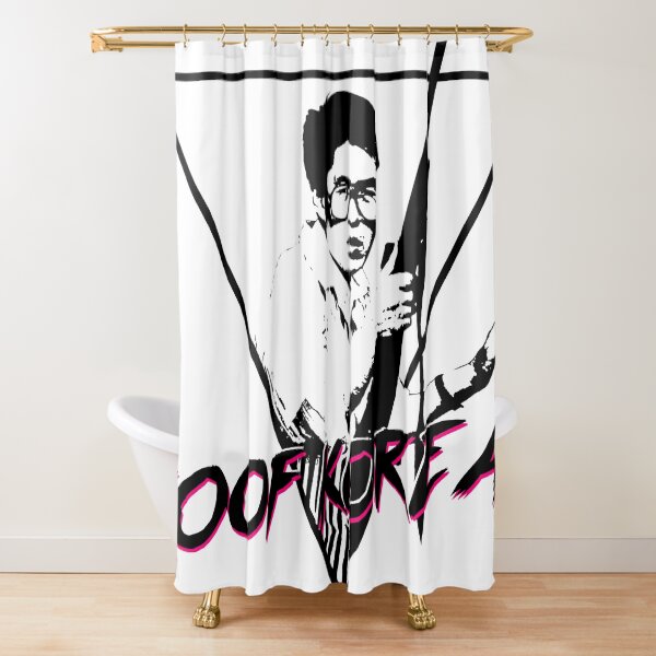 Synth Korean Shower Curtain