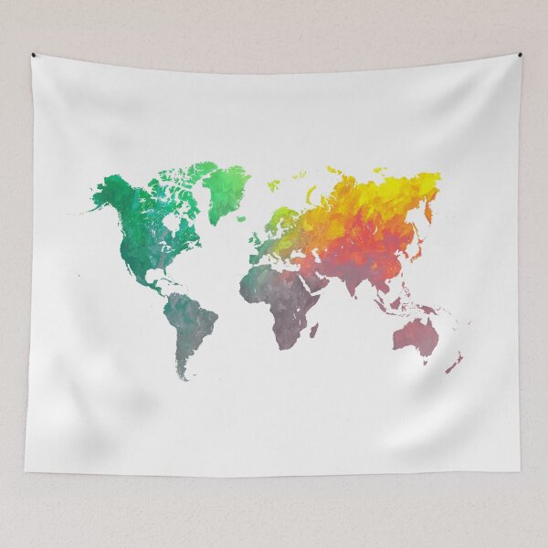 Item preview, world map colors #map #worldmap #colors designed and sold by JBJart.