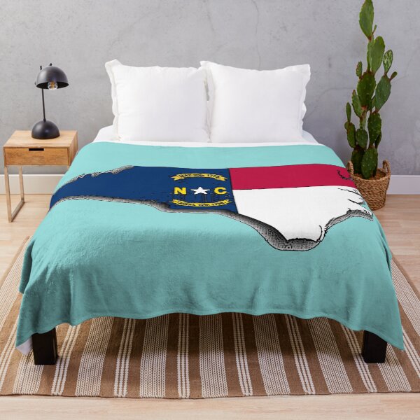 Item preview, North Carolina Map With North Carolina State Flag designed and sold by Havocgirl.