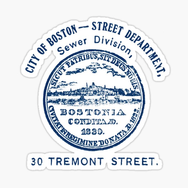 Artikel-Vorschau von 19. Jh. Siegel der Kanalabteilung der Stadt Boston, designt und verkauft von historicimage.