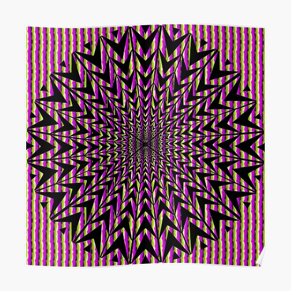 #Op #art - art movement, short for #optical art, is a style of #visual art that uses optical illusions Poster