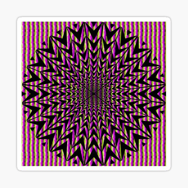 #Op #art - art movement, short for #optical art, is a style of #visual art that uses optical illusions Sticker