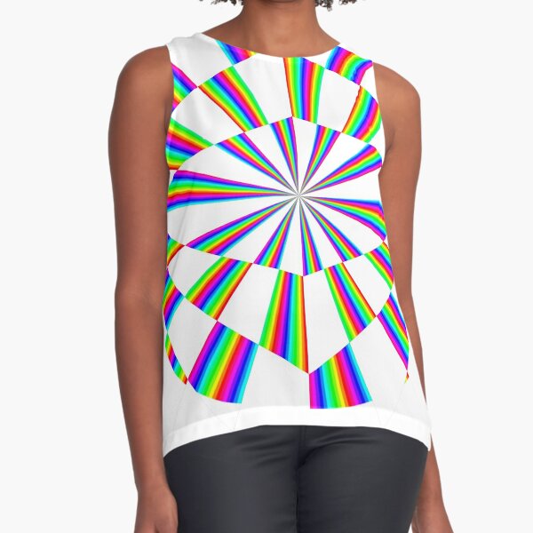 #Op #art - art movement, short for #optical art, is a style of #visual art that uses optical illusions Sleeveless Top
