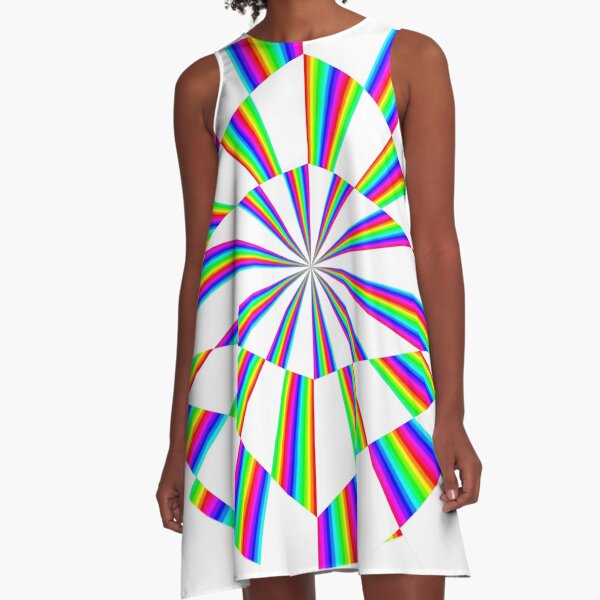 #Op #art - art movement, short for #optical art, is a style of #visual art that uses optical illusions A-Line Dress