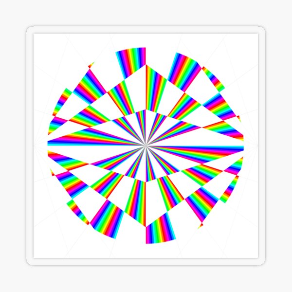 #Op #art - art movement, short for #optical art, is a style of #visual art that uses optical illusions Transparent Sticker