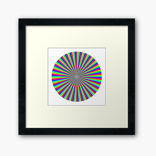 #Op #art - art movement, short for #optical art, is a style of #visual art that uses optical illusions Framed Art Print