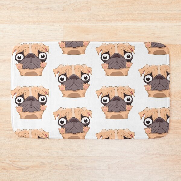 Item preview, Pugly the Dog Emoji Sticker designed and sold by anaden.