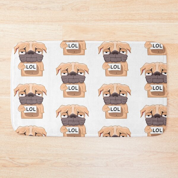 Item preview, Pugly the Dog Emoji Sticker designed and sold by anaden.
