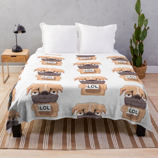 Item preview, Pugly the Dog Emoji Sticker designed and sold by anaden.